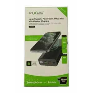 Baterie Externa Rixus Wireless 20.000 mAh