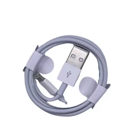 Cablu Incarcare si Date  Lightning (iPhone) Alb 1M