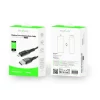 Cablu Incarcare si Date USB-A to Lightning (iPhone) Impletit cu Afisaj LED 1M Negru