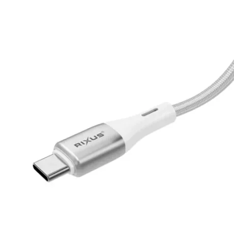 Cablu Incarcare si Date  USB-C to Lightning (iPhone) Impletit cu afisaj LED 1M Alb