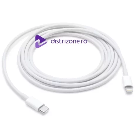 Cablu Incarcare si Date  Type-C To Lightning (iPhone)  2M Alb