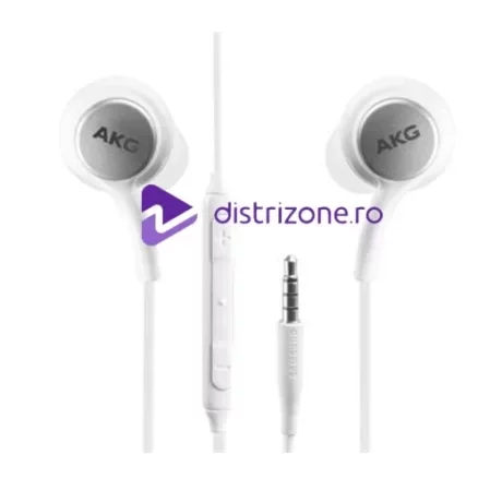 Casti  Stereo HF AKG Mufa Jack 3.5mm Albe (Compatibil)