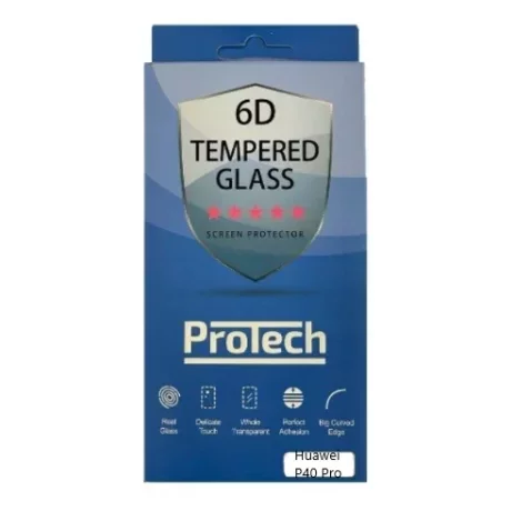 Folie de sticlă 6D Protech pentru Huawei P40 Pro, Transparentă