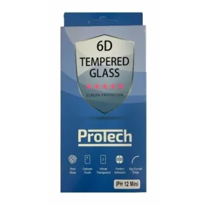 Folie de sticlă 6D Protech pentru iPhone 12 Mini, Transparentă