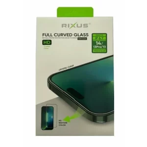 Folie de sticlă pentru iPhone 13/13 Pro/14, Rixus 9H, Transparentă