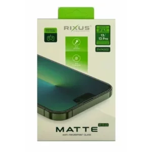 Folie de sticlă pentru iPhone 13/13 Pro/14, Rixus 9H, Mată