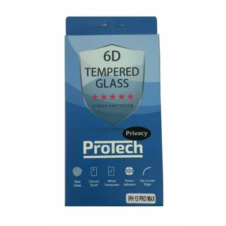 Folie de sticlă 6D Protech pentru iPhone 13 Pro Max, Privacy