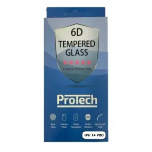Folie de sticlă 6D Protech pentru iPhone 14 Pro, Transparentă