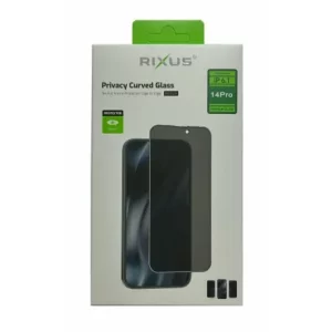 Folie de sticlă pentru iPhone 14 Pro, Rixus 9H, Privacy