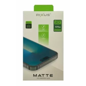 Folie de sticlă pentru iPhone 15 Plus, Rixus 9H, Mată