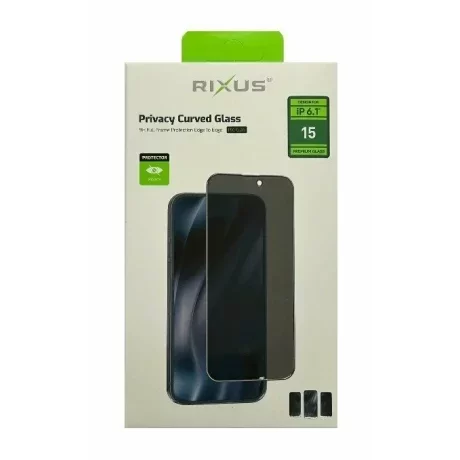 Folie de sticlă pentru iPhone 15 , Rixus 9H, Privacy