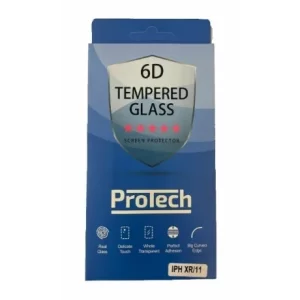 Folie de sticlă 6D Protech pentru iPhone XR/11, Transparentă