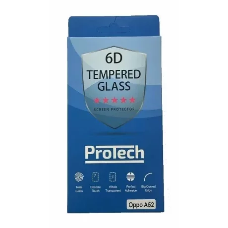 Folie de sticlă 6D Protech pentru Oppo A52/A92/A72 4G, Transparentă