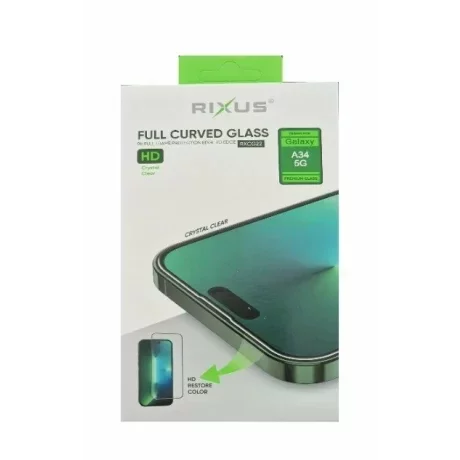 Folie de sticlă pentru Samsung Galaxy A34 5G (2023), Rixus 9H, Transparentă