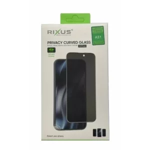 Folie de sticlă pentru Samsung Galaxy A51 (2019/2020), Rixus 9H, Privacy
