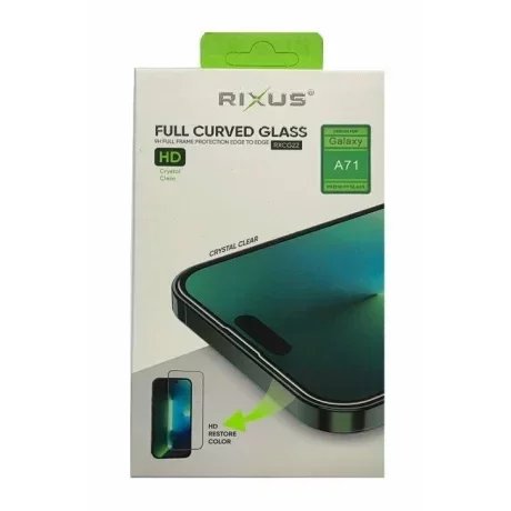Folie de sticlă pentru Samsung Galaxy A71 (2020), Rixus 9H, Transparentă
