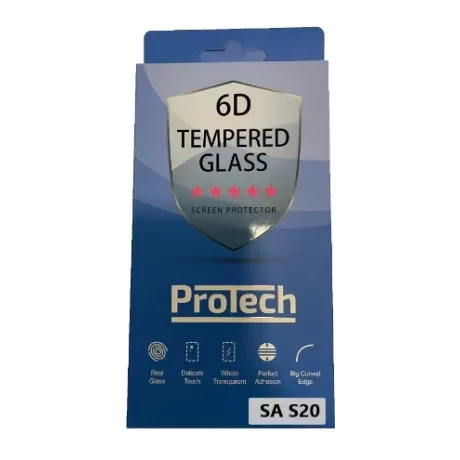 Folie de sticlă 6D Protech pentru Samsung Galaxy S20, Transparentă