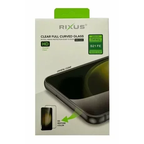 Folie de sticlă pentru Samsung Galaxy S21 FE, Rixus 9H, Transparentă