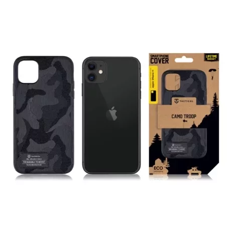 Husă Tactical Camo Troop pentru iPhone 11 - Negru (Black)