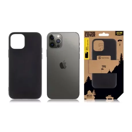 Husă Tactical TPU pentru iPhone 12/12 Pro - Negru (Black)