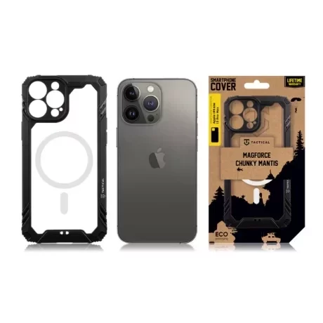 Husă Tactical MagForce (MagSafe) Chunky Mantis pentru iPhone 13 Pro Max - Negru (Black)