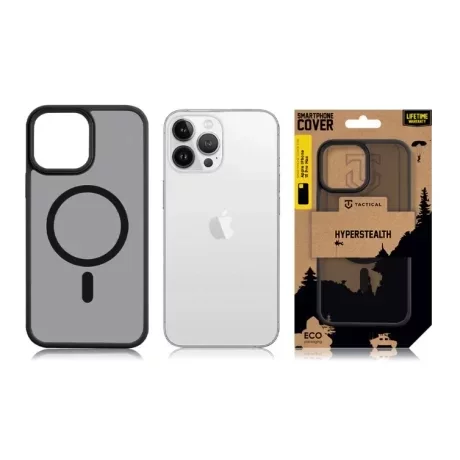 Husă Tactical MagForce (MagSafe) Hyperstealth pentru iPhone 13 Pro Max - Negru (Asphalt)