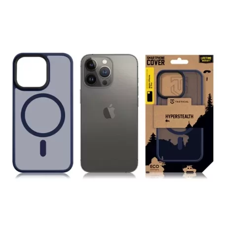 Husă Tactical MagForce (MagSafe) Hyperstealth pentru iPhone 13 Pro - Albastru Închis (Deep Blue)