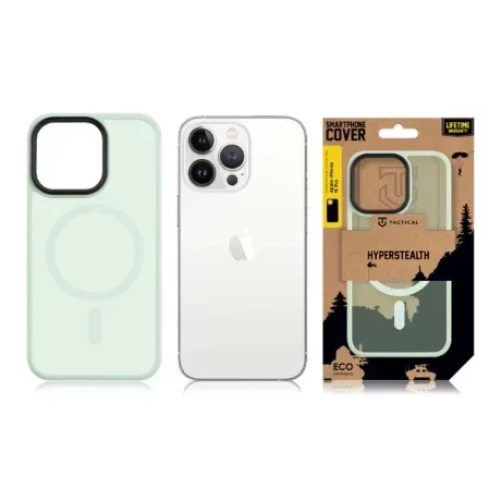 Husă Tactical MagForce (MagSafe) Hyperstealth pentru iPhone 13 Pro - Verde (Beach Green)