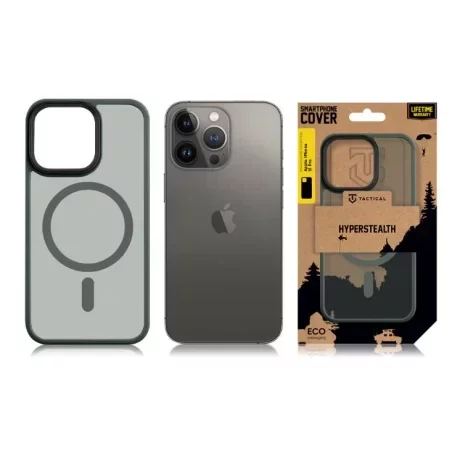 Husă Tactical MagForce (MagSafe) Hyperstealth pentru iPhone 13 Pro - Verde Închis (Forest Green)