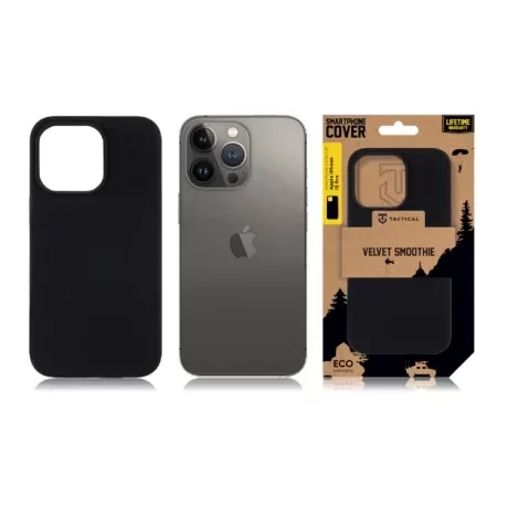 Husă Tactical Velvet Smoothie pentru iPhone 13 Pro - Negru (Asphalt)