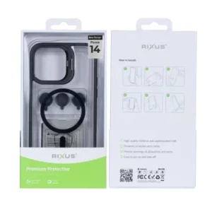 Husă Rixus cu Încărcare Magnetică (MagSafe) pentru iPhone 14 - Negru
