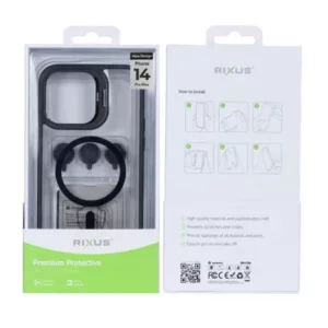 Husă Rixus cu Încărcare Magnetică (MagSafe) pentru iPhone 14 Pro Max - Negru