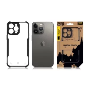 Husă Tactical Quantum Stealth pentru iPhone 14 Pro Max - Transparent/Negru