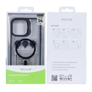 Husă Rixus cu Încărcare Magnetică (MagSafe) pentru iPhone 14 Pro - Negru