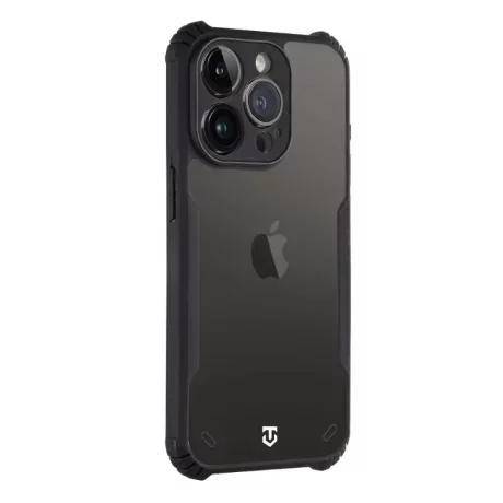 Husă Tactical Quantum Stealth pentru iPhone 14 Pro - Transparent/Negru