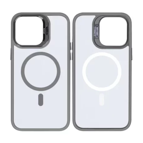 Husă Rixus cu Încărcare Magnetică (MagSafe) pentru iPhone 15 - Gri