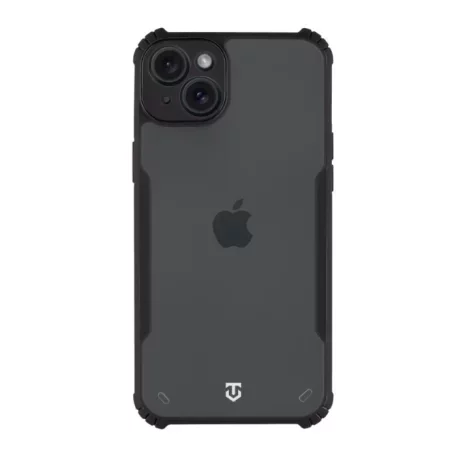Husă Tactical Quantum Stealth pentru iPhone 15 Plus - Transparent/Negru (Clear/Black)
