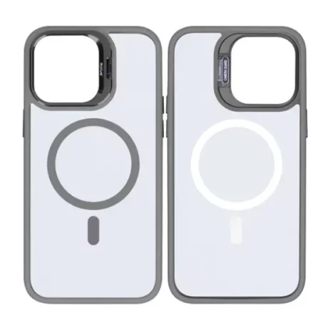 Husă Rixus cu Încărcare Magnetică (MagSafe) pentru iPhone 15 Pro - Gri