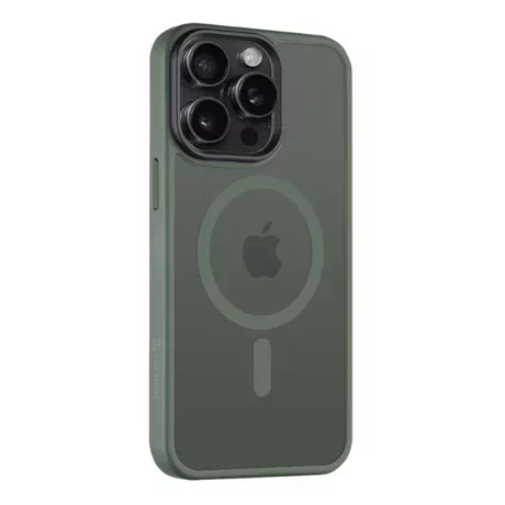 Husă Tactical MagForce (MagSafe) Hyperstealth pentru iPhone 15 Pro Max - Verde Închis (Forest Green)