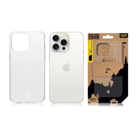 Husă Tactical TPU Transparent pentru iPhone 15 Pro Max