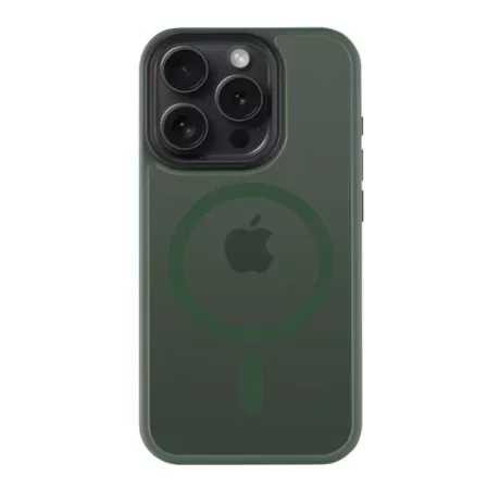 Husă Tactical MagForce (MagSafe) Hyperstealth pentru iPhone 15 Pro - Verde Închis (Forest Green)