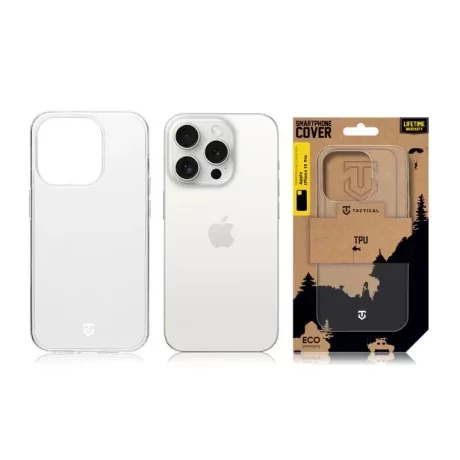 Husă Tactical TPU Transparent pentru iPhone 15 Pro