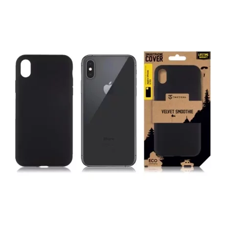 Husă Tactical Velvet Smoothie pentru iPhone XR - Negru (Asphalt)