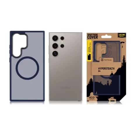 Husă Tactical MagForce (Wireless PowerShare) Hyperstealth pentru Samsung Galaxy S24 Ultra - Albastru (Deep Blue)