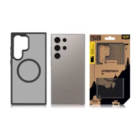 Husă Tactical MagForce (Wireless PowerShare) Hyperstealth pentru Samsung Galaxy S24 Ultra - Negru (Asphalt)