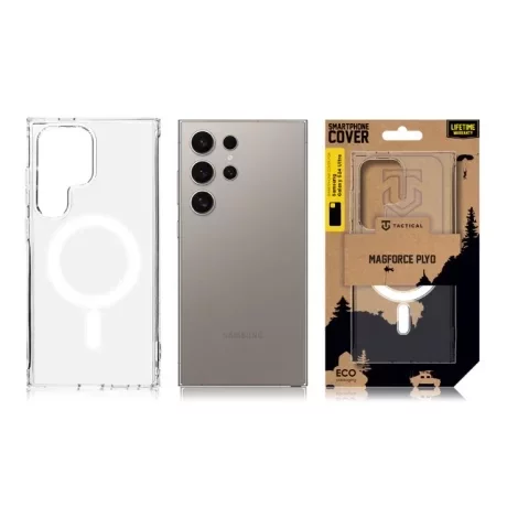 Husă Tactical MagForce (Wireless PowerShare) Transparentă pentru Samsung Galaxy S24 Ultra