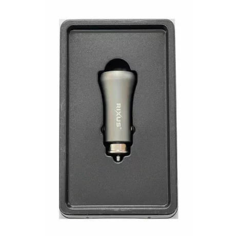 Incarcator Auto Rapid Rixus 38W 1 x USB-A si 1 x USB-C  Gri
