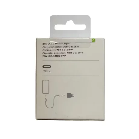 Încărcător rețea USB-C 20W pentru iPhone, Alb - Pachet Retail