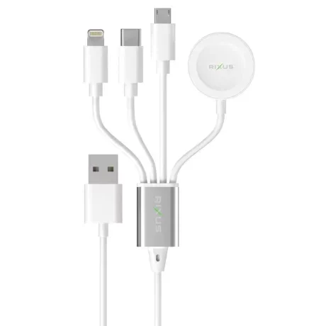 Cablu Incarcare si Date  4 in 1 Alb 1.2M