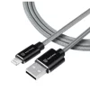 Cablu de date si incarcare Tactical, USB-A la Lightning (iPhone), 1 metru, Gri, MFi Fast Rope Kevlar